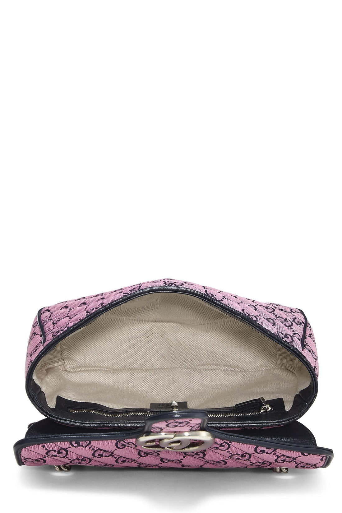 Gucci, Pink Canvas GG Marmont Shoulder Bag Small, Pink
