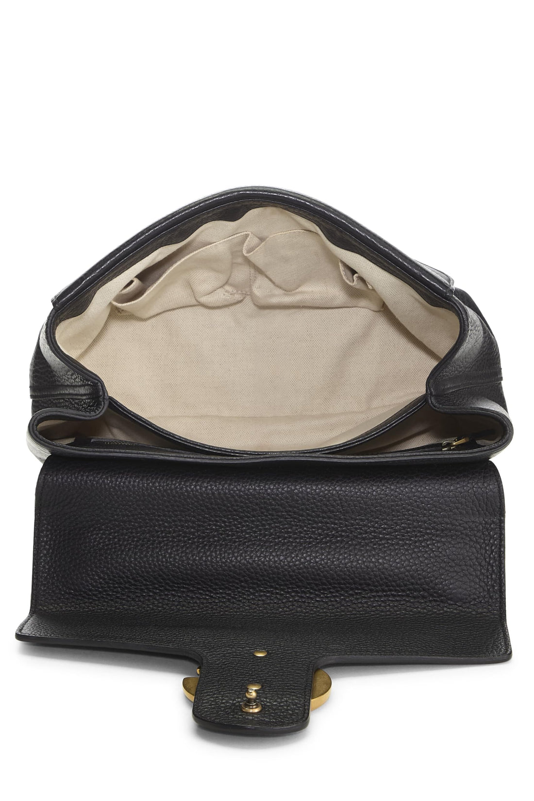 Gucci, Black Leather GG Marmont Shoulder Bag, Black