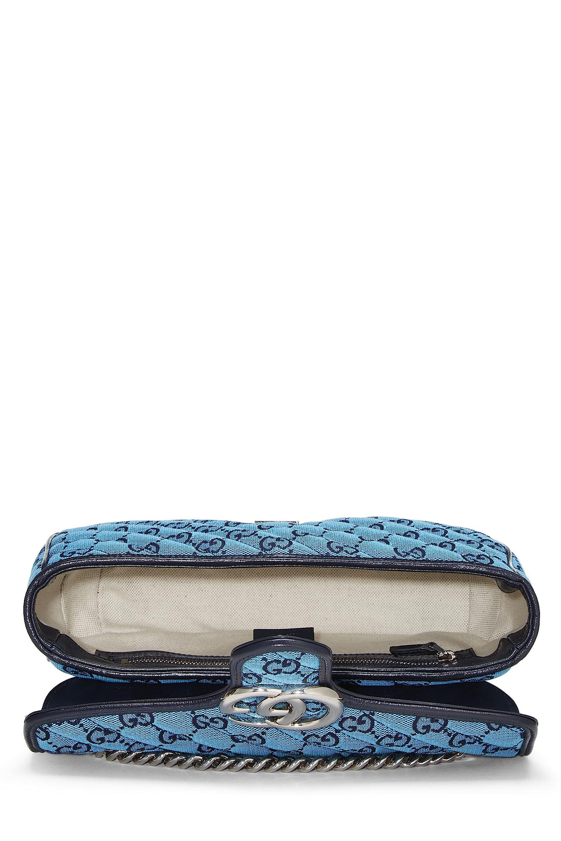 Gucci, Blue GG Canvas Marmont Shoulder Bag Small, Blue