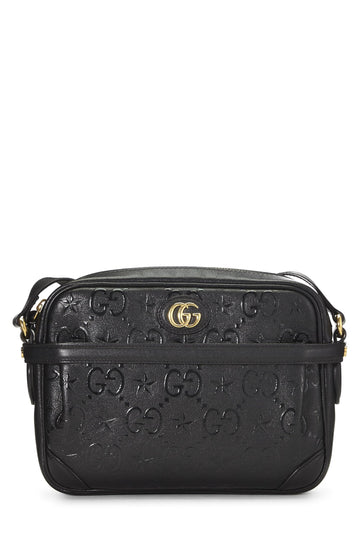 Gucci, Black Embossed GG Star Shoulder Bag Small, Black