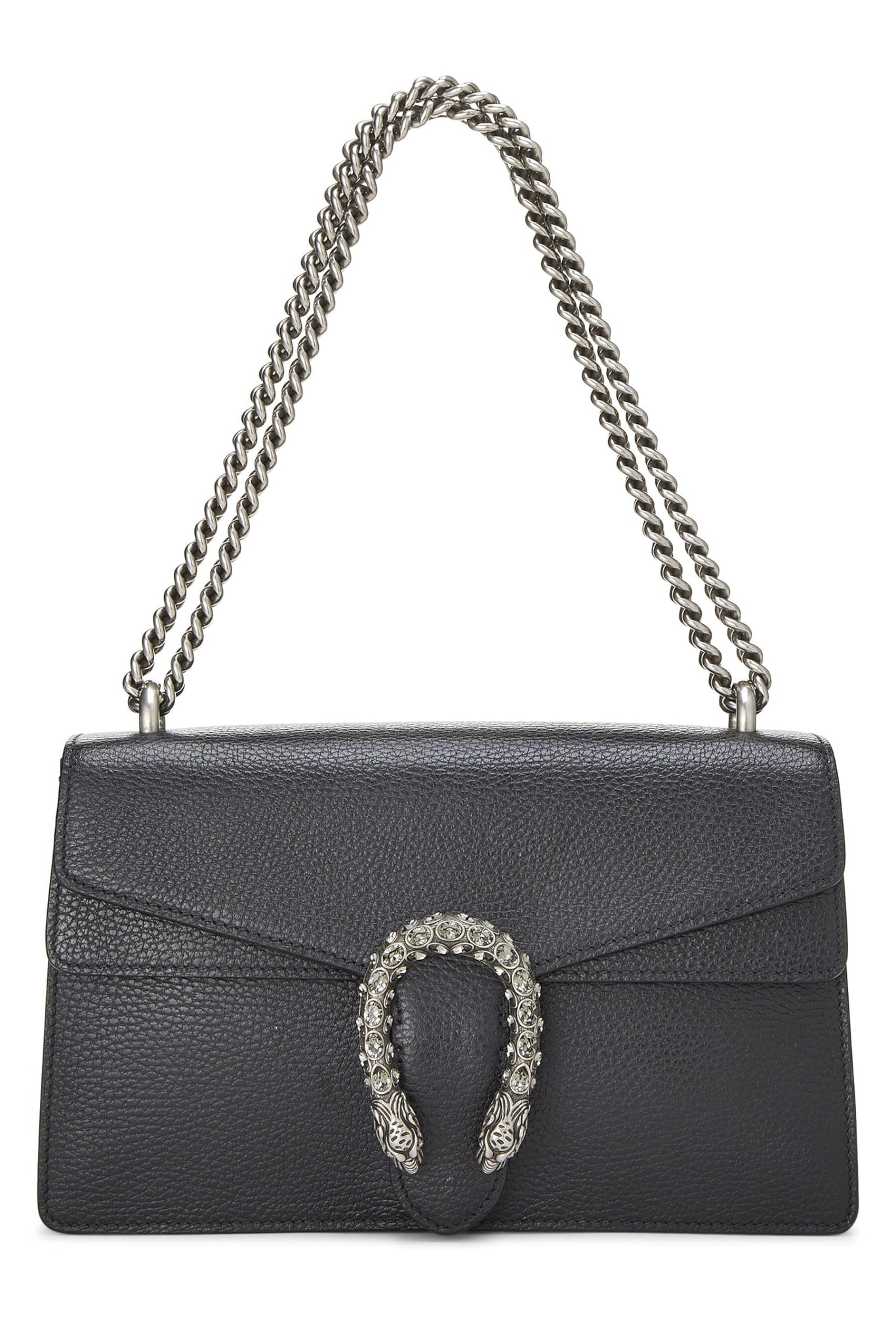 Gucci, Black Leather Dionysus Shoulder Bag Small, Black