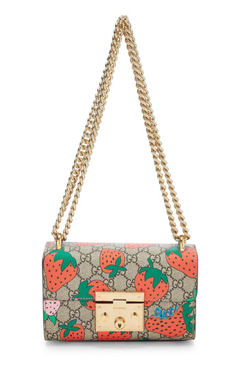 Gucci, Original GG Supreme Canvas Strawberry Shoulder Bag Small, Multi