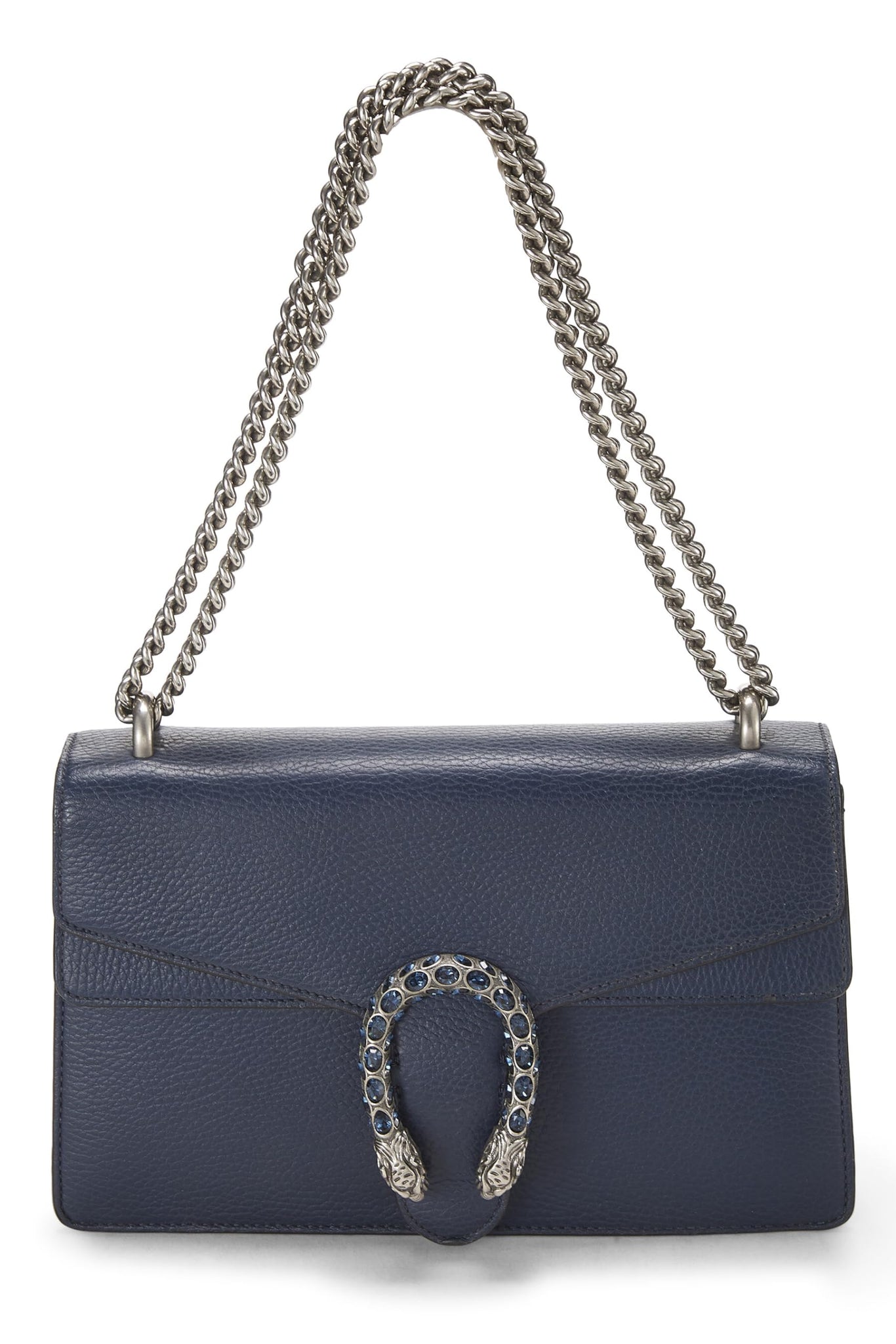 Gucci, Navy Leather Dionysus Shoulder Bag Mini, Navy