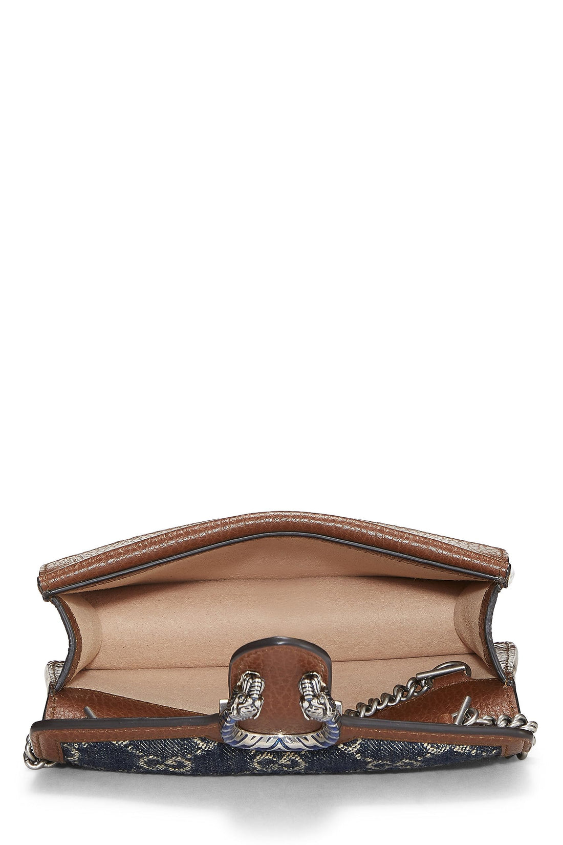 Gucci, Blue GG Denim Dionysus Shoulder Bag Mini, Blue