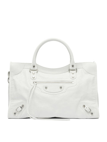 BALENCIAGA Luxe Lamb Leather Shoulder Handbag - Mini