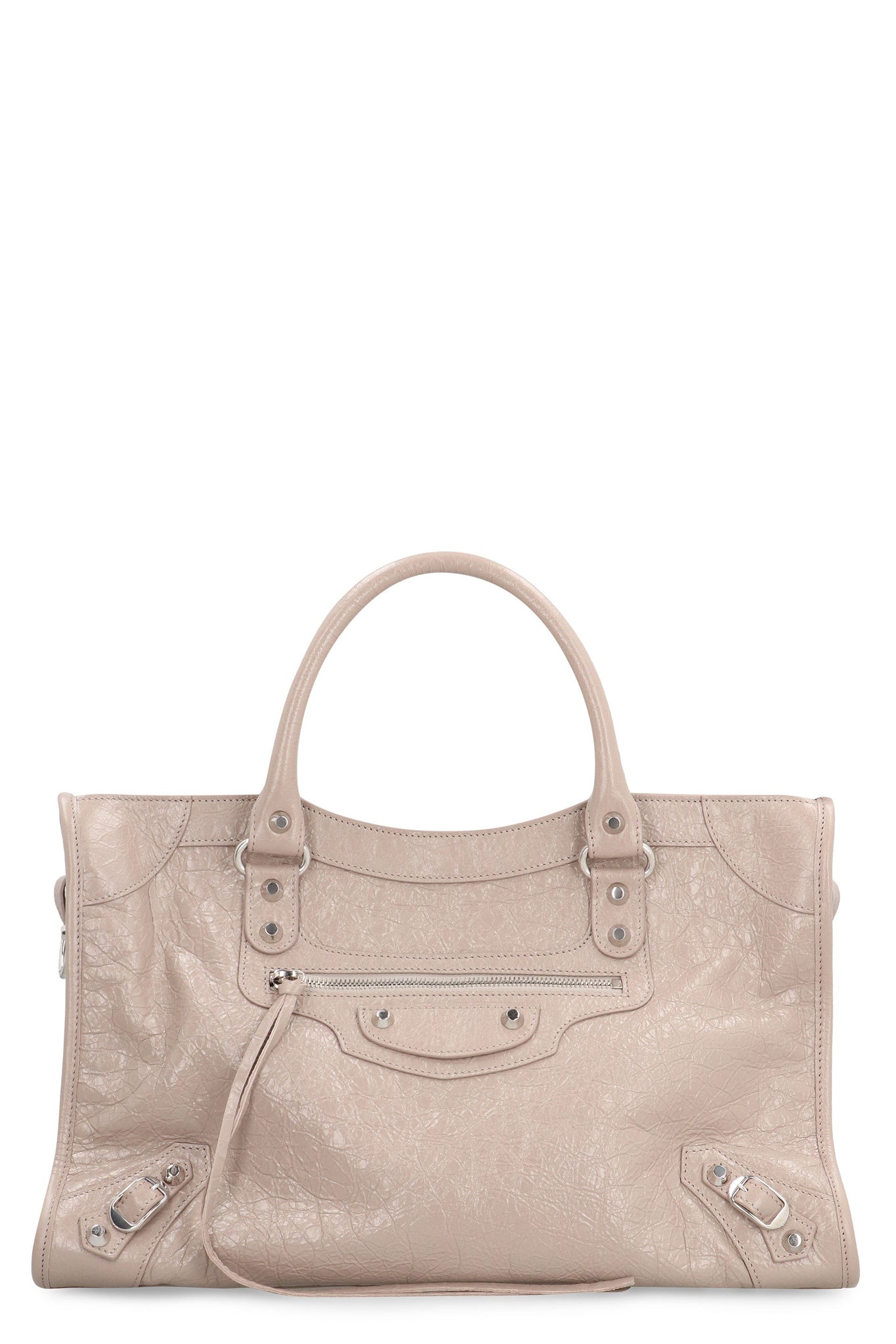 BALENCIAGA Grained Leather Le City Medium Handbag