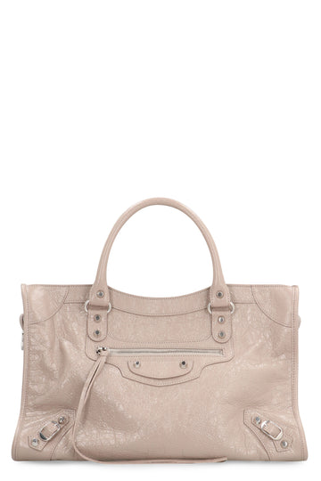 BALENCIAGA Grained Leather Le City Medium Handbag