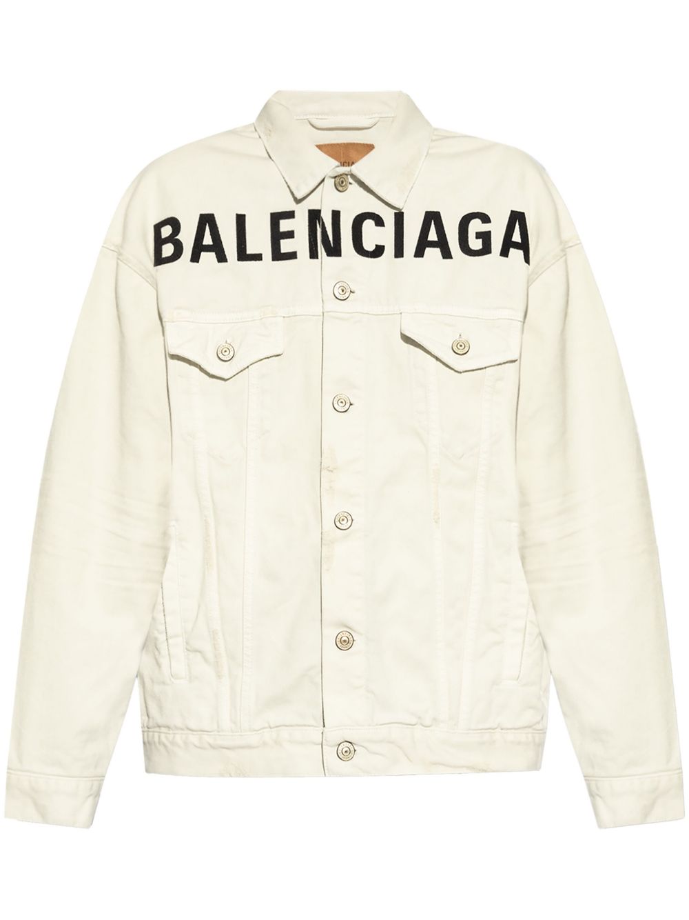 BALENCIAGA Cotton Jacket with Front Button Fastening for Women