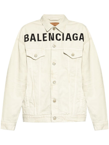 BALENCIAGA Cotton Jacket with Front Button Fastening for Women