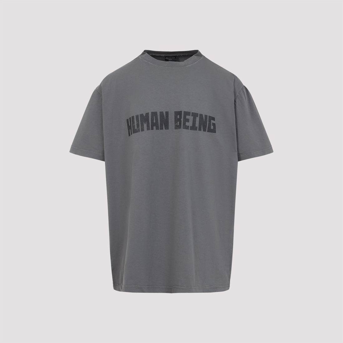 BALENCIAGA Human Being Crew Neck T-Shirt
