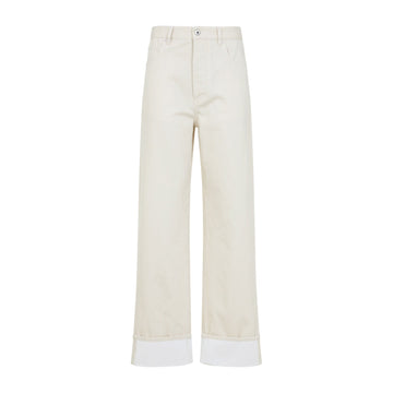 BOTTEGA VENETA Turned Up Wide Leg Jeans (IT 40)