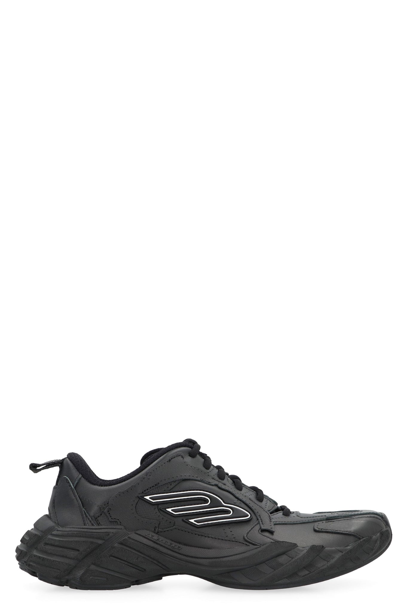 BALENCIAGA Leather and Fabric Low-Top Sneakers for Women