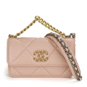 Chanel 19 lambskin shoulder bag