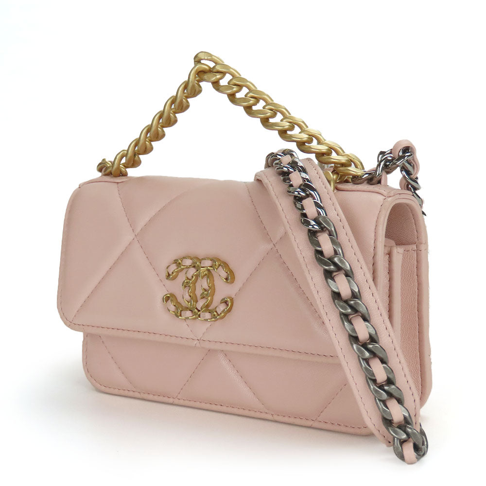 Chanel 19 lambskin shoulder bag