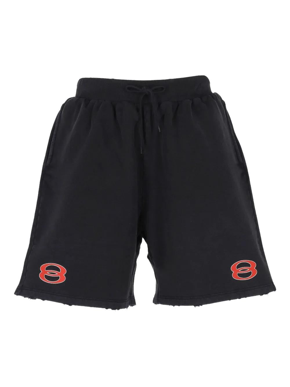 BALENCIAGA Logo Print Sweatshorts - Loose Fit