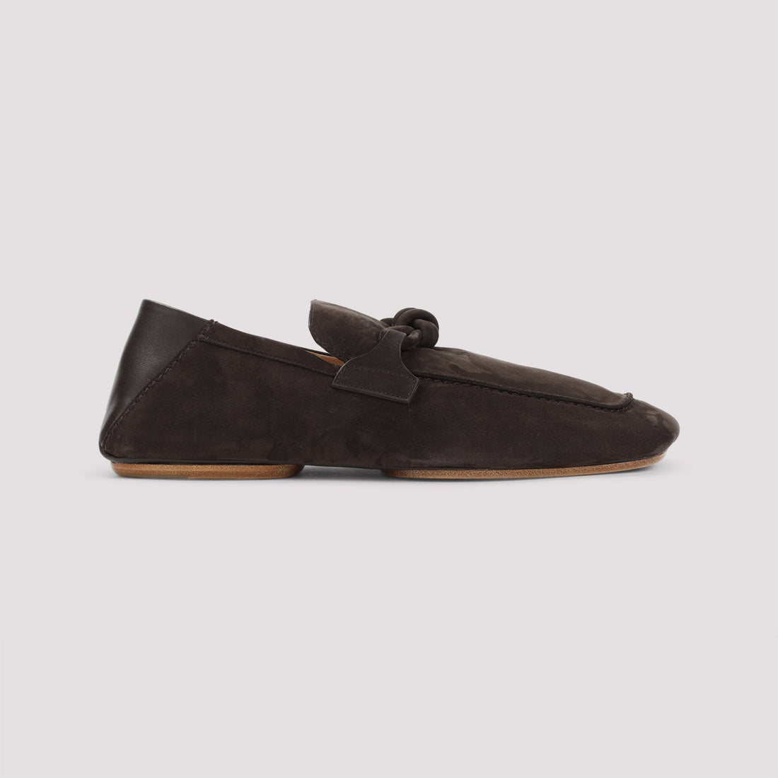 BOTTEGA VENETA Suede Driver Loafers with Knot
