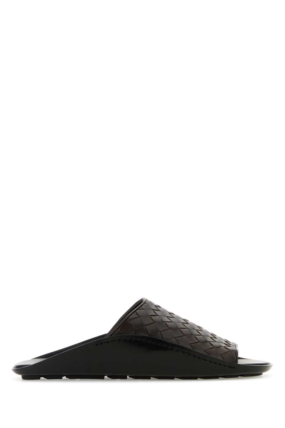 BOTTEGA VENETA Men's Leather Wave Slippers
