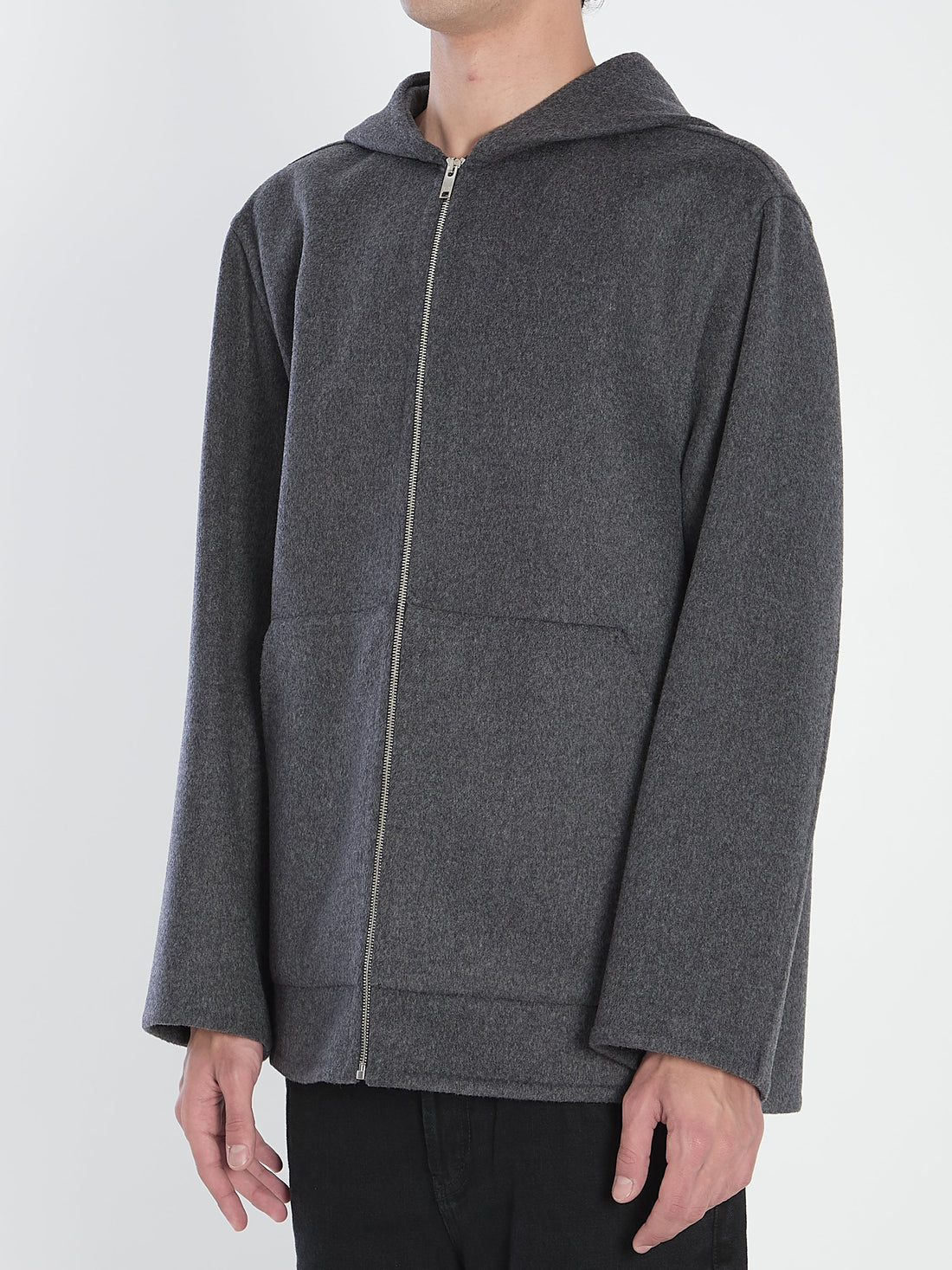 BOTTEGA VENETA Hooded Double Face Wool Blouson - Size 48