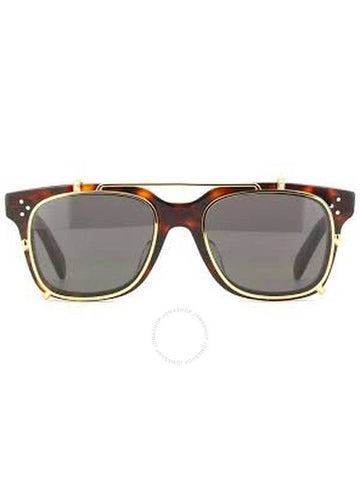 CELINE Celine Smoke Clip On Square Men's Sunglasses CL40268U/CL 52A 50