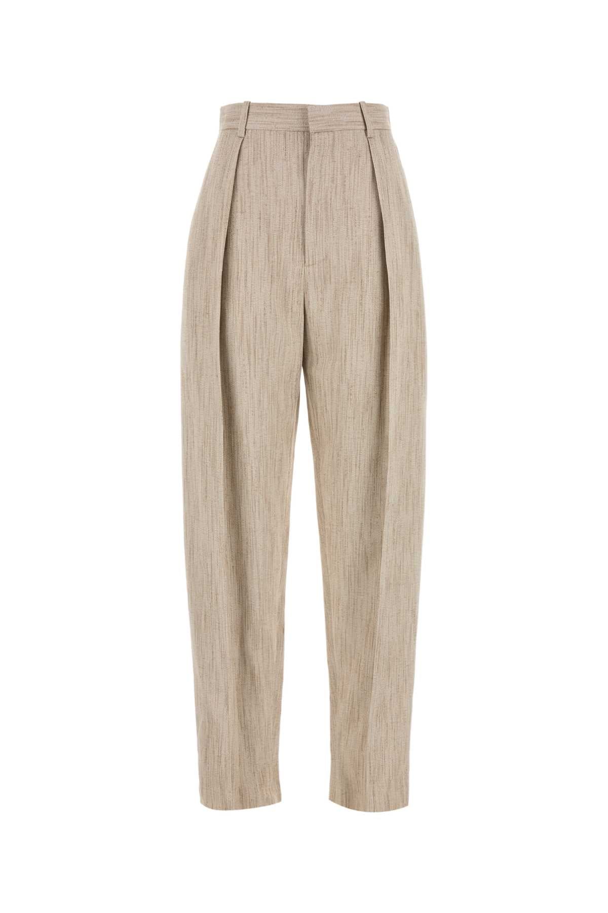 BOTTEGA VENETA Viscose Blend Pant with Knot Button Detail