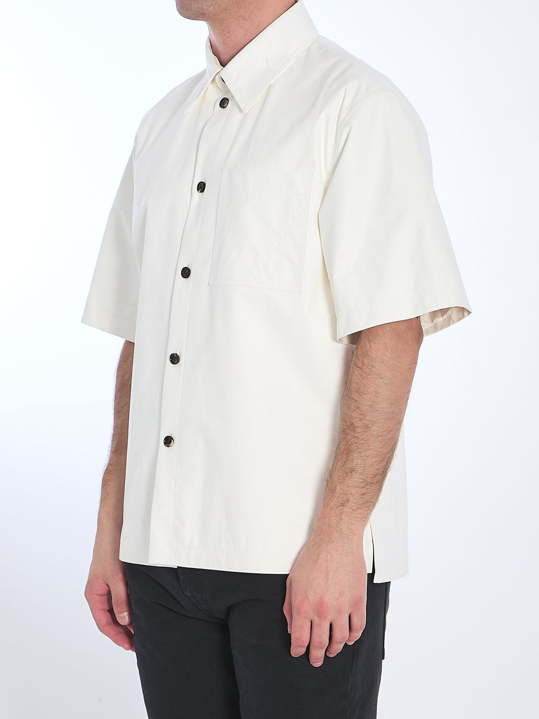 BOTTEGA VENETA Men's Leather Shirt - Size IT 48