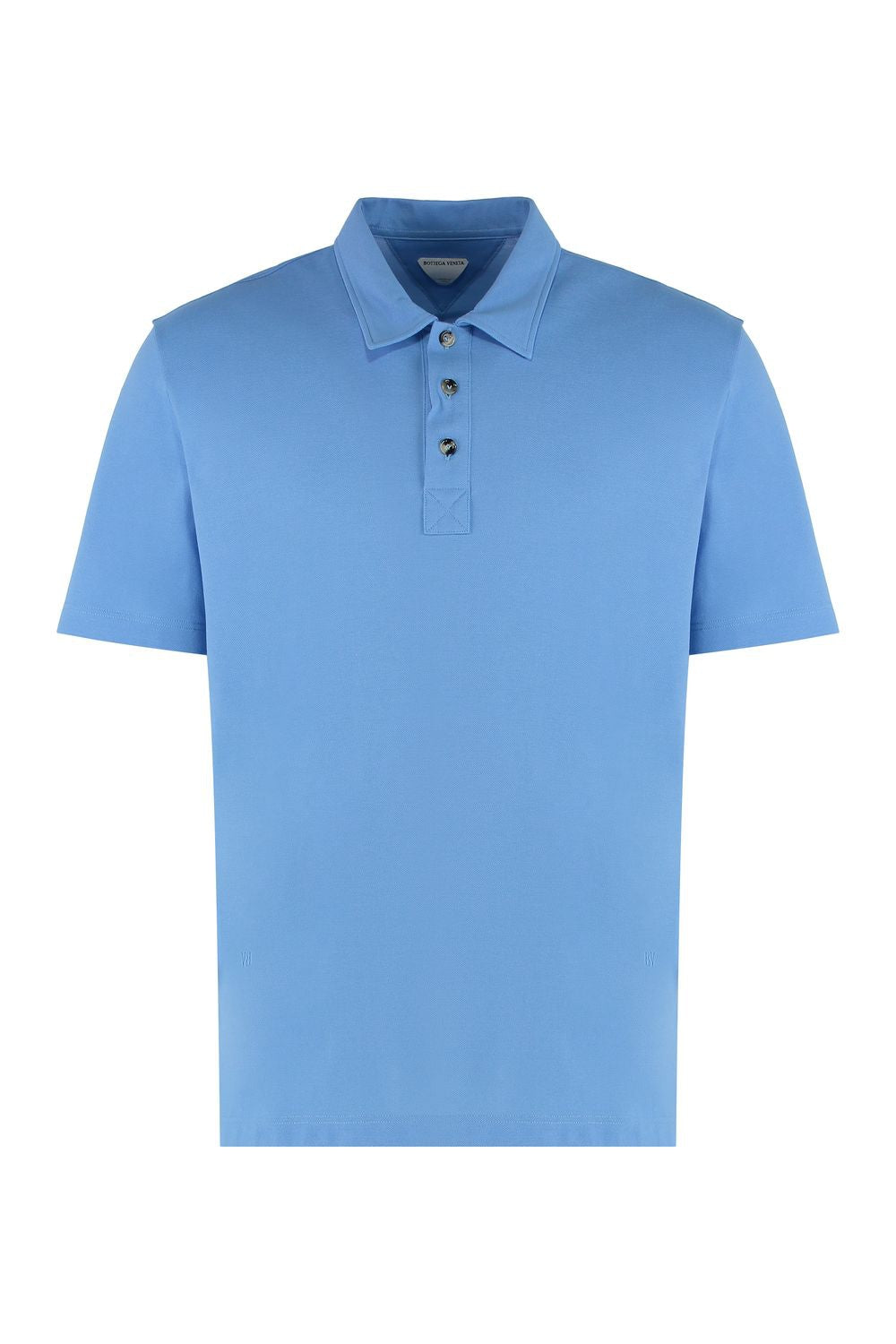 BOTTEGA VENETA Cotton-Piqué Polo Shirt with Side Slits