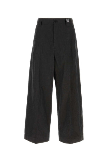 BALENCIAGA Luxe Large Fit Linen Blend Pant
