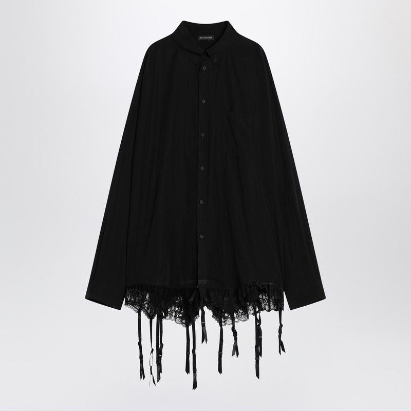 BALENCIAGA Lingerie-Style Mini Shirt