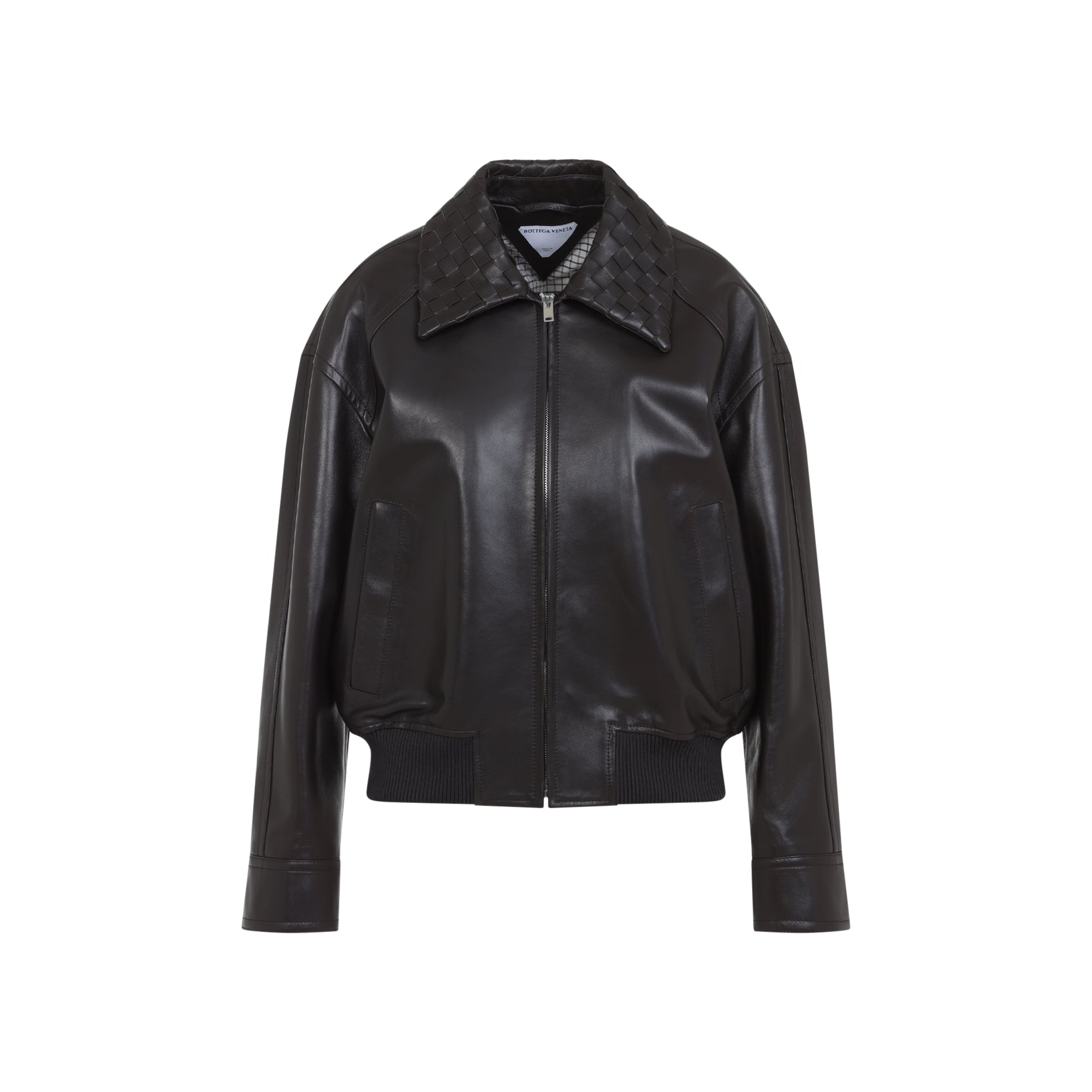 BOTTEGA VENETA Luxurious Leather Jacket for Women - FW25