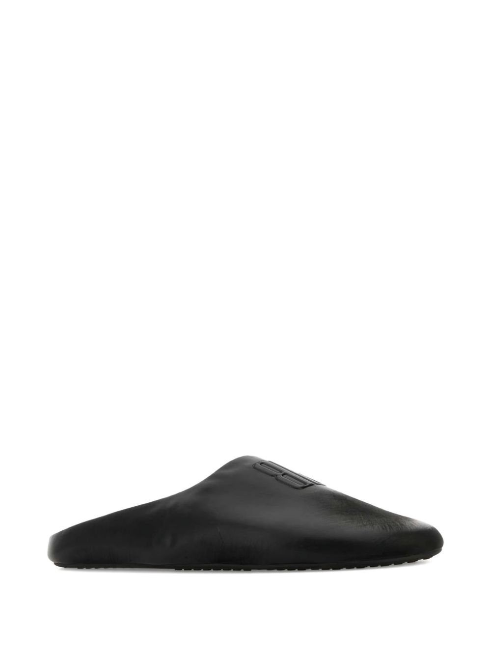 BALENCIAGA Men's Slip-On Sandals with Embossed Logo
