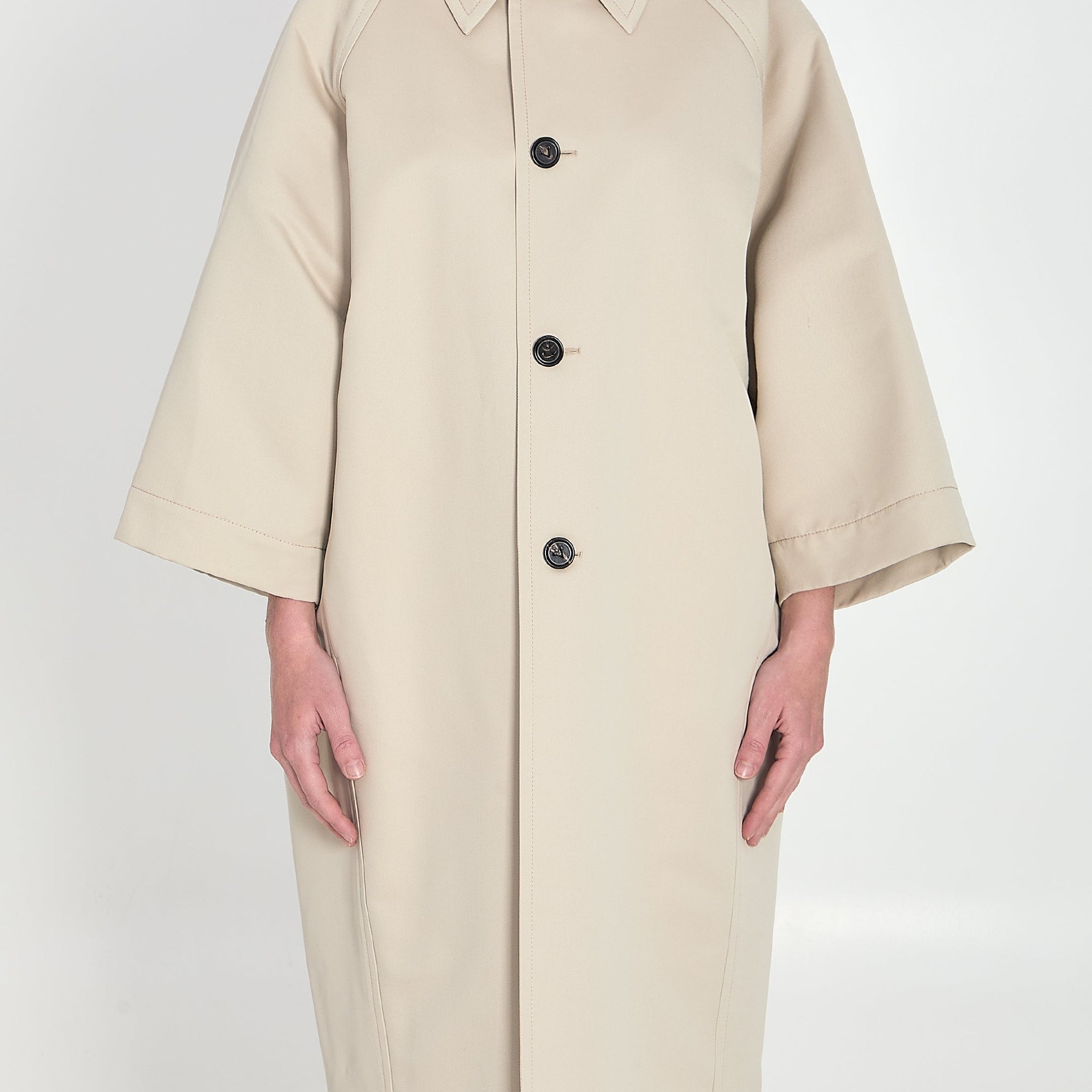 BOTTEGA VENETA Three-Quarter Sleeve Cocoon Jacket