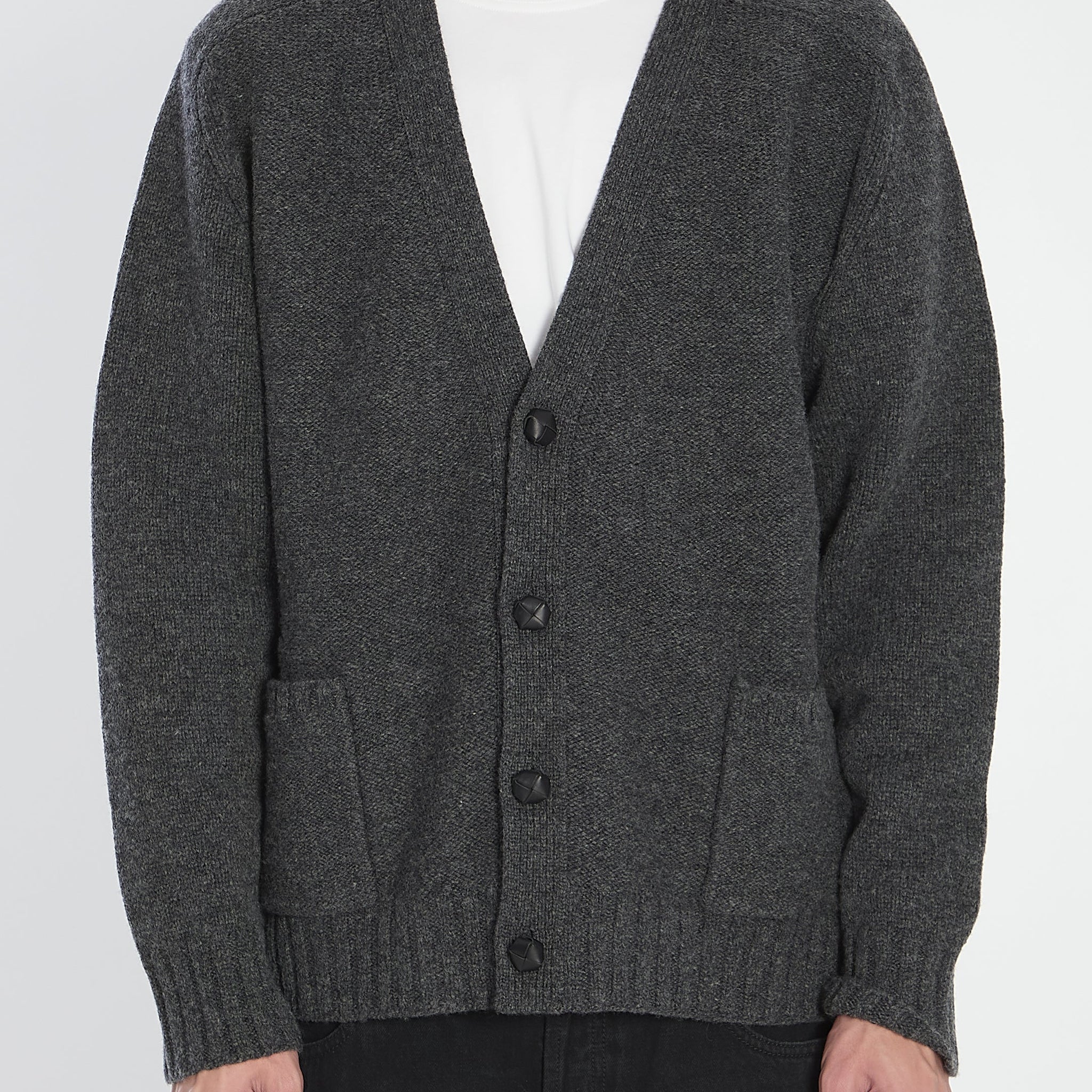 BOTTEGA VENETA Relaxed Fit Wool Cardigan - Size L