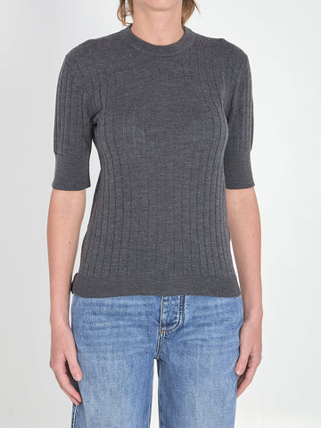 BOTTEGA VENETA Cotton Short Sleeve Sweater