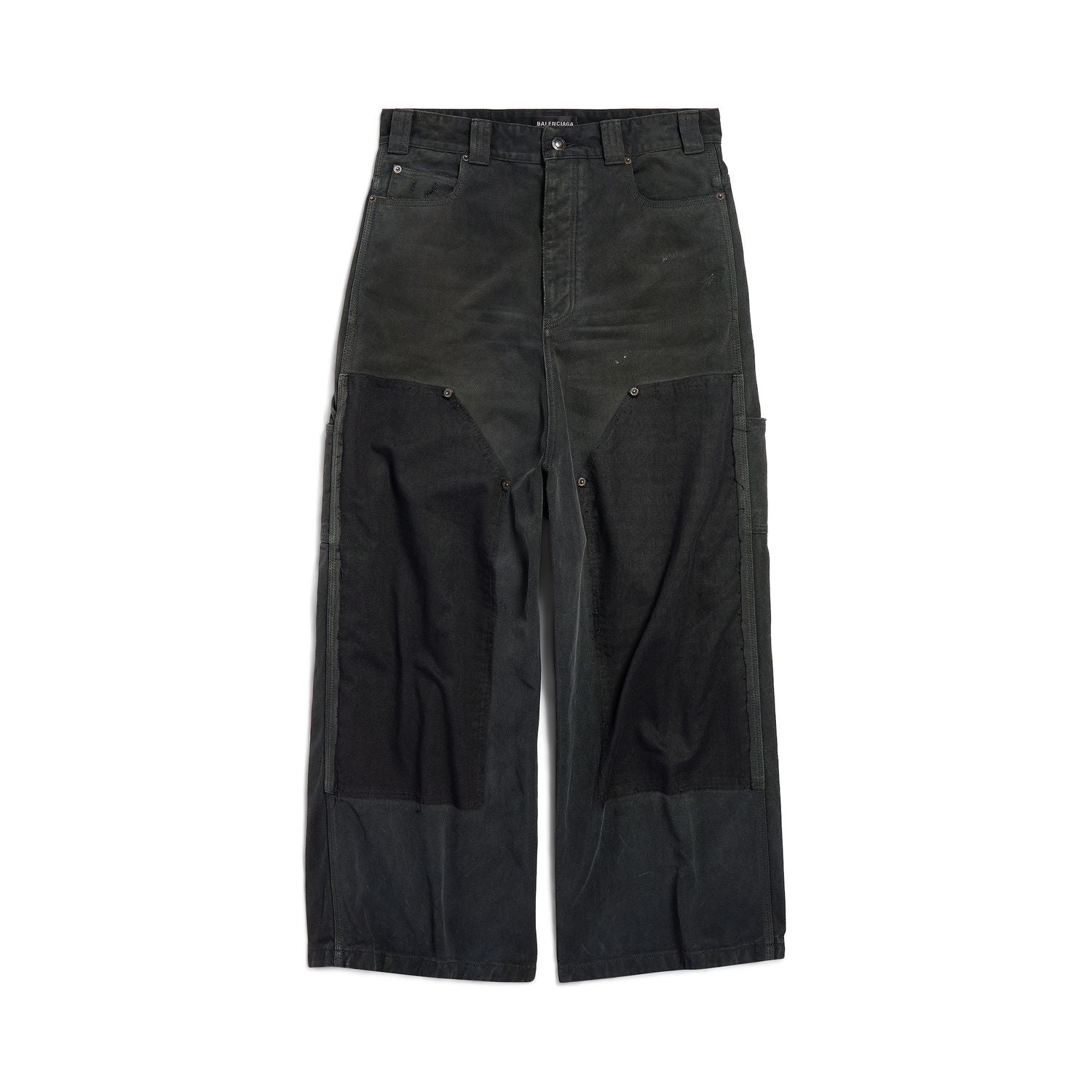 BALENCIAGA Distinctive Ripped Baggy Pants for Men