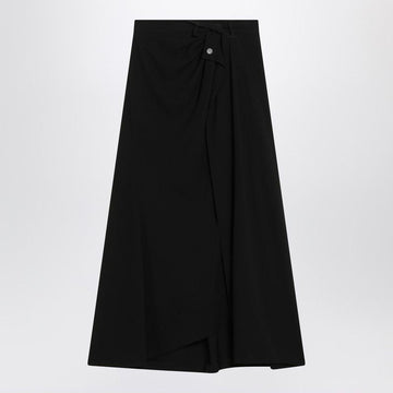BALENCIAGA Draped Mini Skirt with Twisted Design and Side Zip Closure
