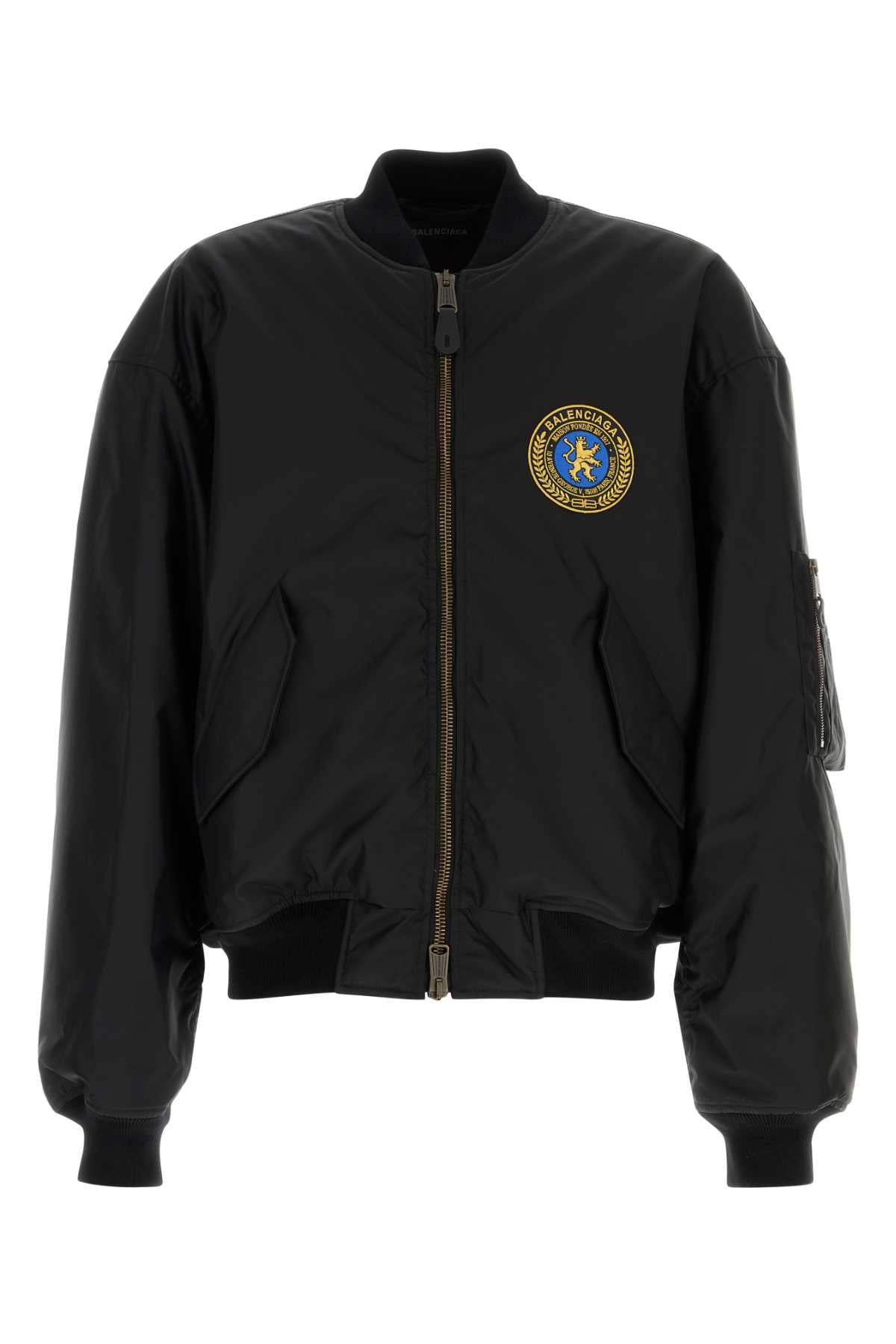 BALENCIAGA Nylon Bomber Jacket for Men - FW25 Collection