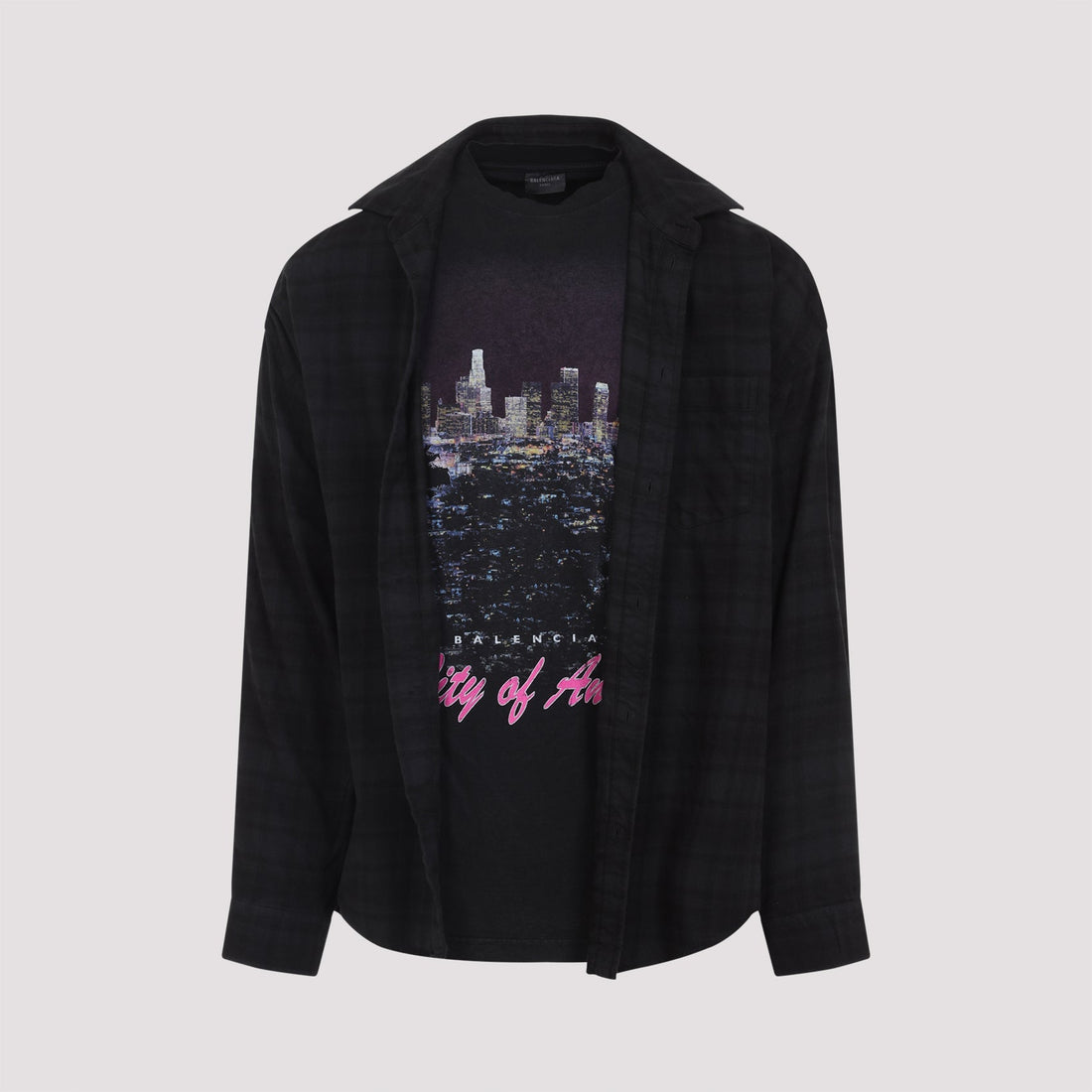 BALENCIAGA Layered Long Sleeve Shirt for Men