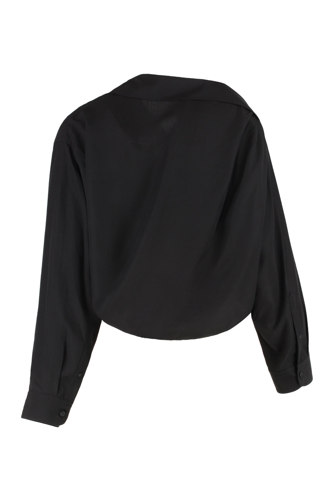 BALENCIAGA One Shoulder Poplin Shirt