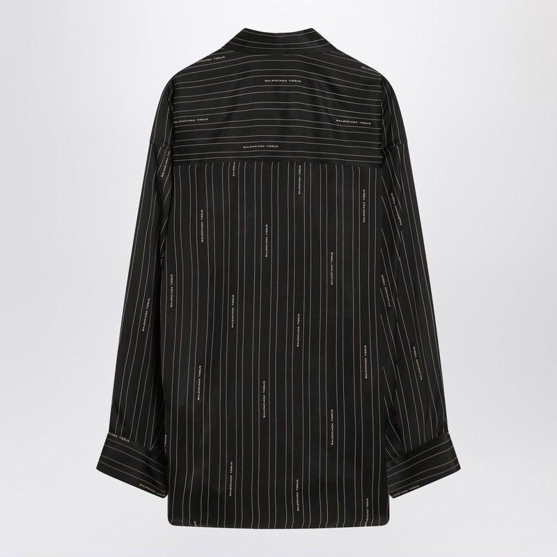 BALENCIAGA Pinstriped Button-Down Shirt for Women - FW25
