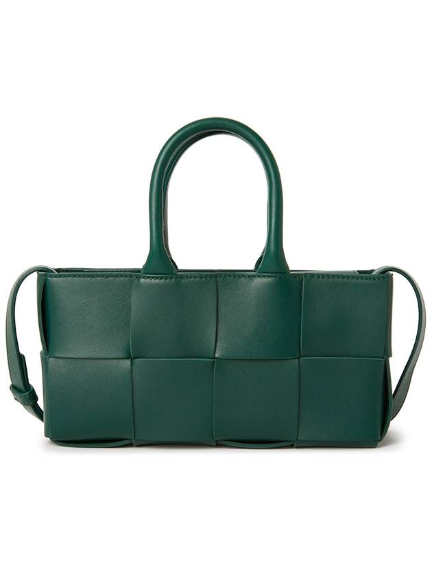 Bottega Veneta East West Arco Mini Tote Bag Emerald Green