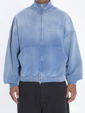 BALENCIAGA Distressed Zip Up Jacket - Size 03