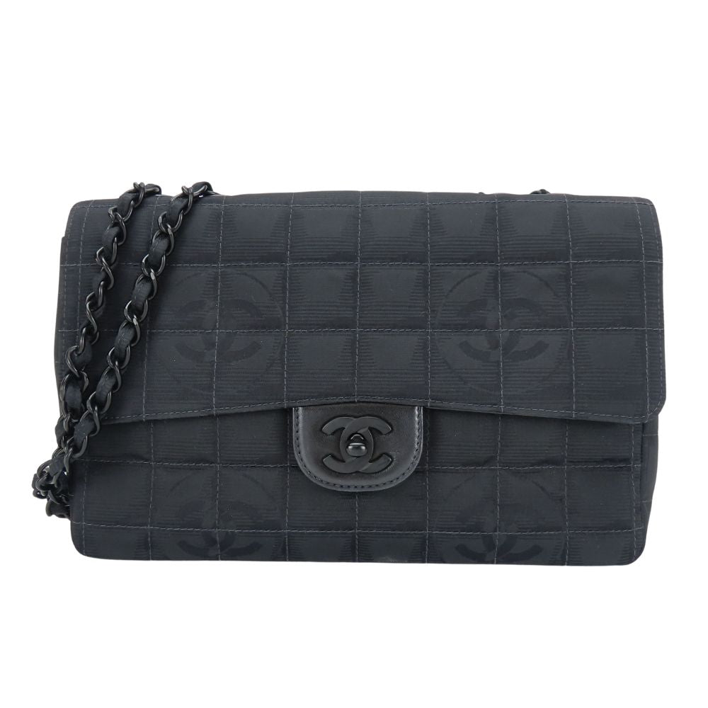 Chanel New Travel Line Jacquard Nylon Shoulder Bag