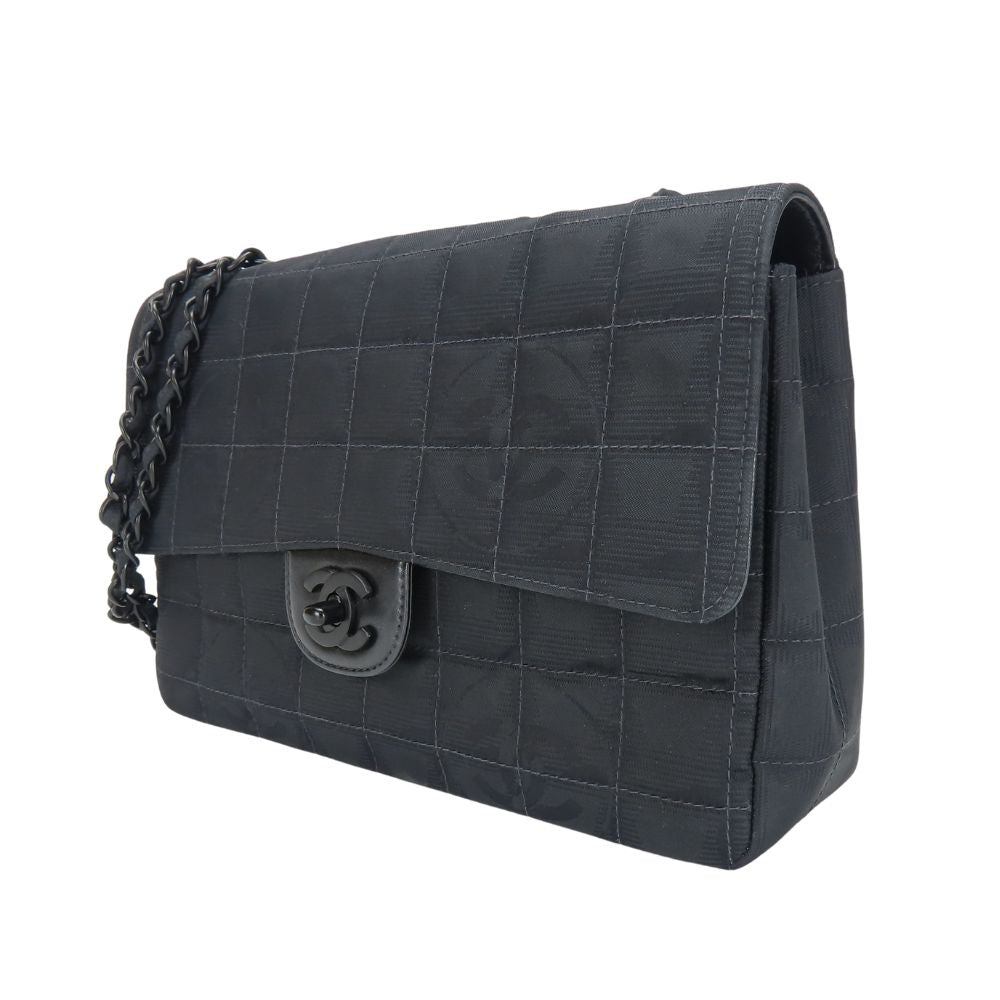 Chanel New Travel Line Jacquard Nylon Shoulder Bag