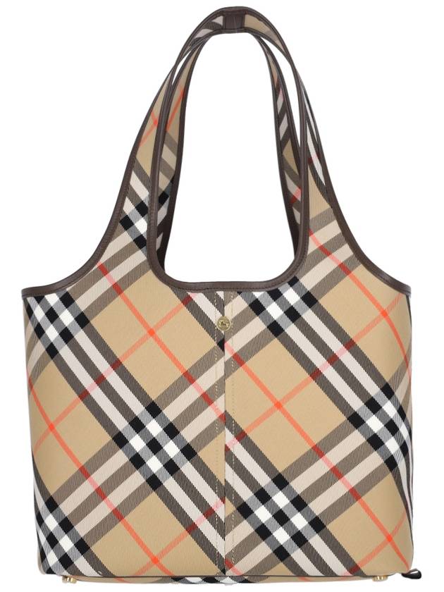 Burberry Check Small Tote Bag Sand