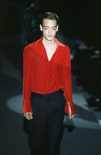 Gucci 'F/W 1997 GG Velvet' Button-Down Shirt - Men's 39