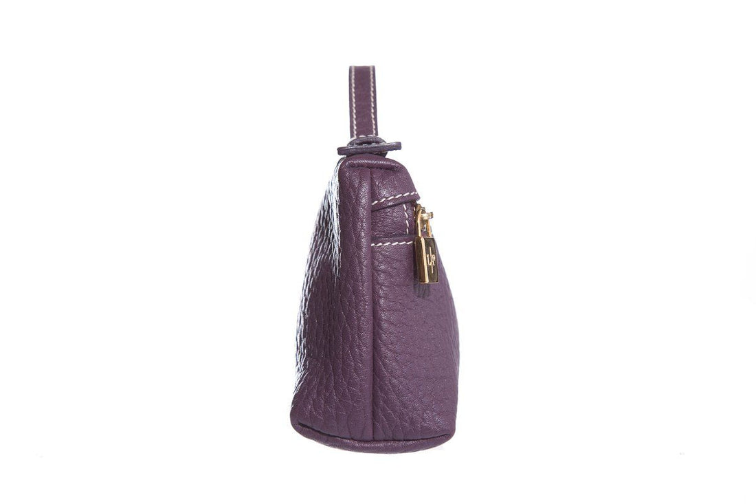 Loro Piana Purple Leather Pouch