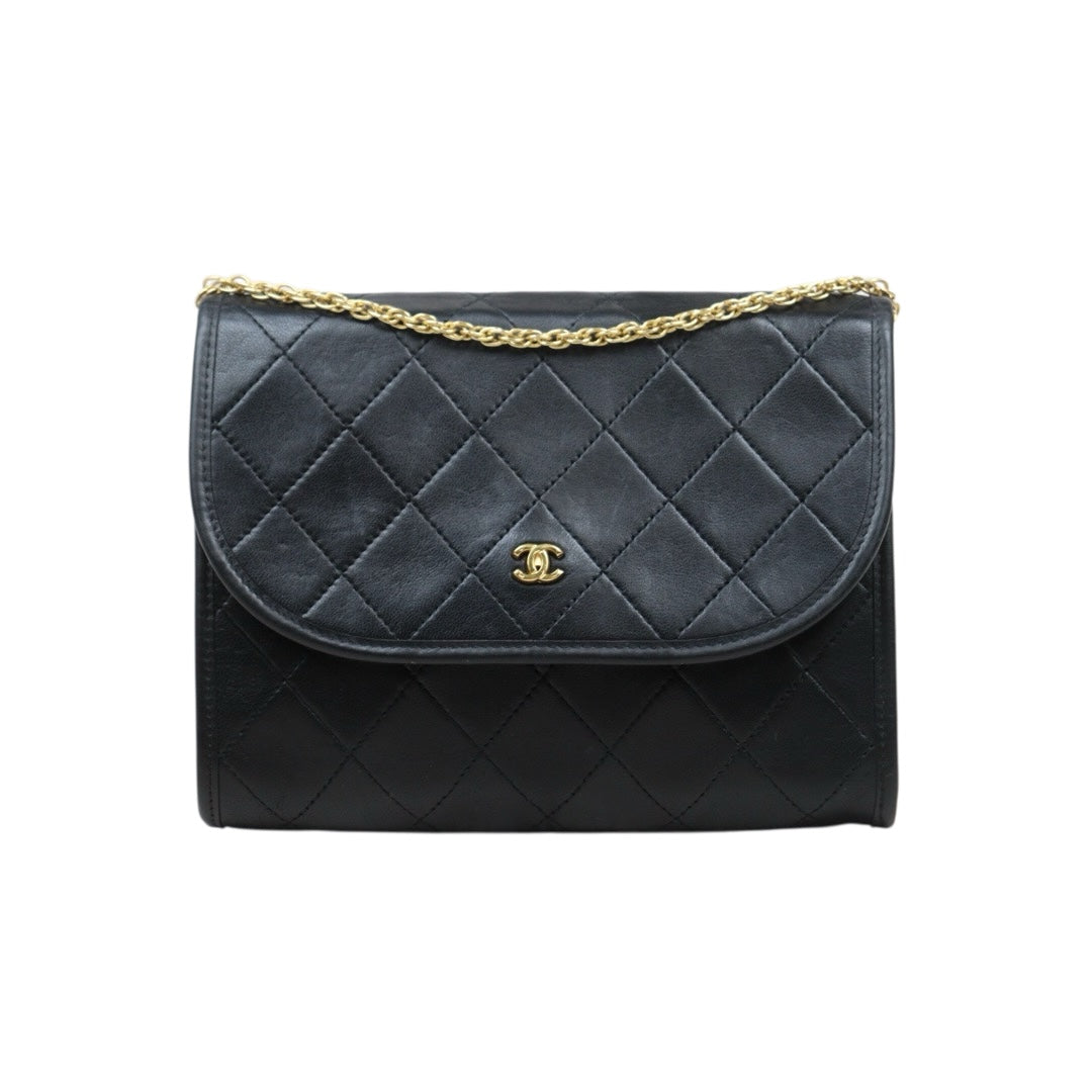 Good ( Rank AB)? CHANEL Mini Coco Mark Matrasse Lambskin Chain Shoulder Bag ?25052901