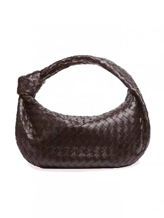Bottega Veneta Intrecciato Jody Small Shoulder Bag Dark Brown