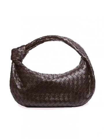 Bottega Veneta Intrecciato Jody Small Shoulder Bag Dark Brown