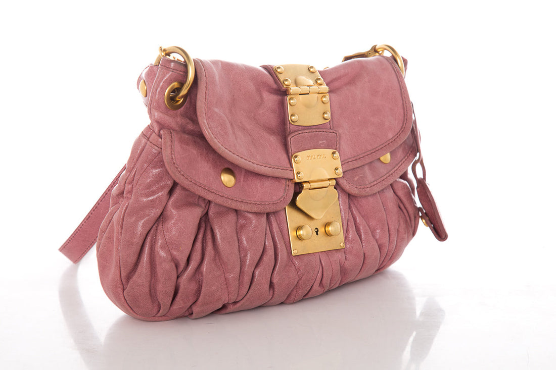 Miu Miu Coffer Matelasse Nappa Leather Shoulder Bag